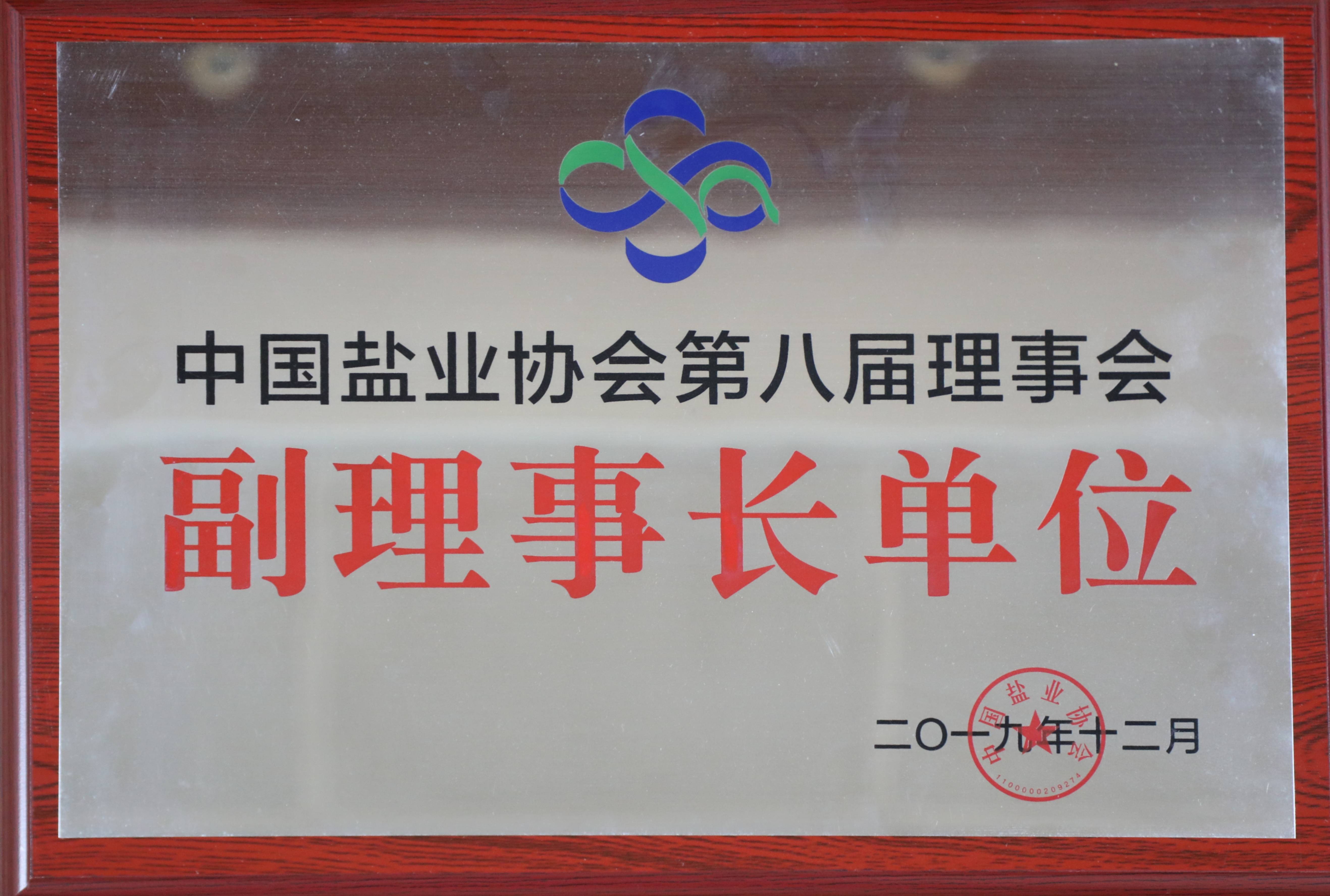 中國鹽業協會第八屆理事會副理事長單位